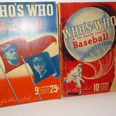 " 1941 and 1942 Who's Who of the Major leagues.".