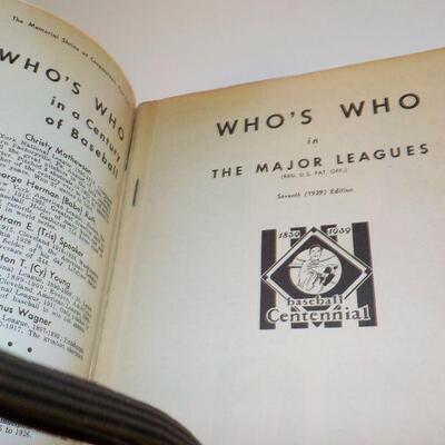 " 1939 and 1940 Who's Who Major league .