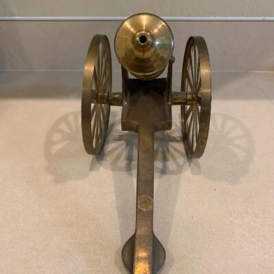 Vintage antique brass cannon 