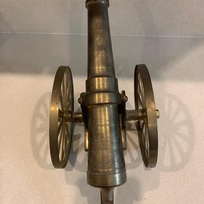 Vintage antique brass cannon 