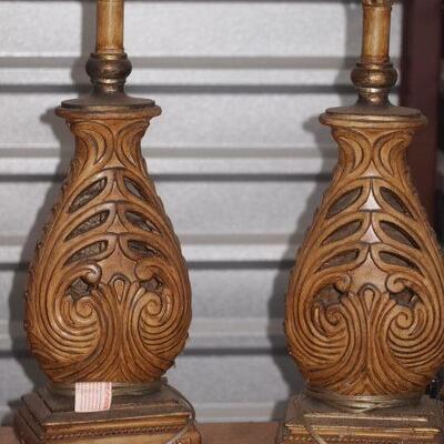 2 Lamps Wood in Great condition