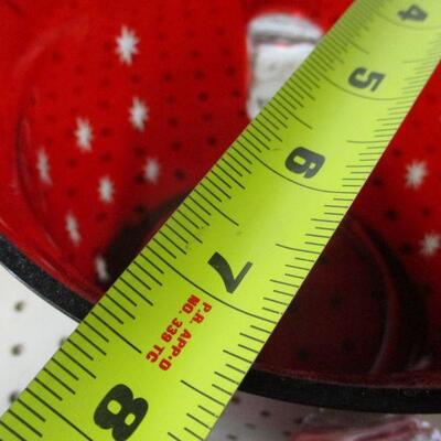 Lot 68 - Art Deco Red Glass Ice Bucket & Glass