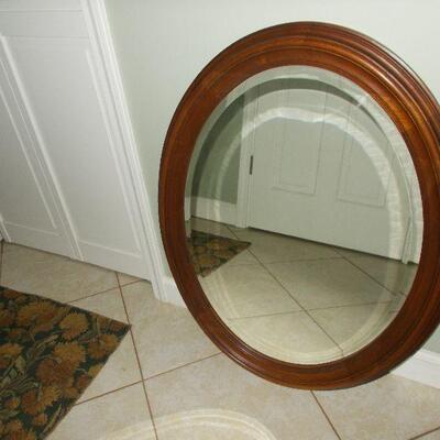 Pennyslvania House Solid Cherry Framed Oval Mirror