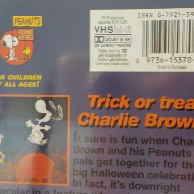 " 1966 It's the Great Pumpkin VHS , Charlie Brown".