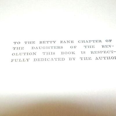 " Original Betty Zane by Zane Grey Book".