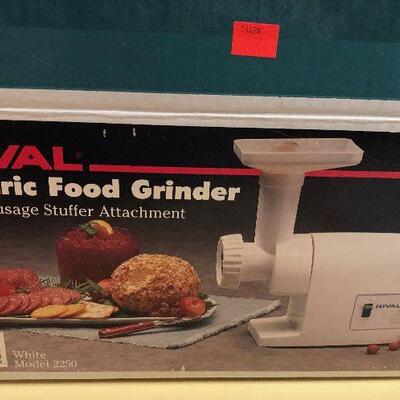 #170 Rival electric food grinder with Sausage Stuffer attachment 