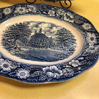 #171 Colonial Blue Liberty Blue Iron Stone 2 Oval 