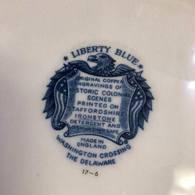 #171 Colonial Blue Liberty Blue Iron Stone 2 Oval 