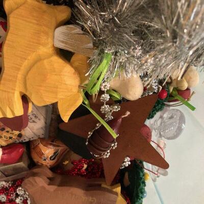#181  Plastic BOX of Christmas Ornaments