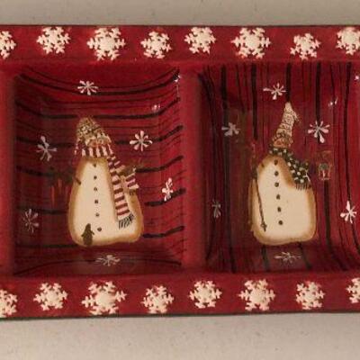#192 Christmas serving Tray