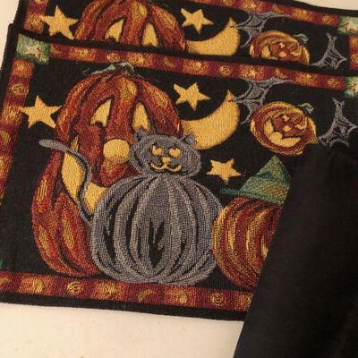 #201 Halloween Placemats, Bats and Cats 