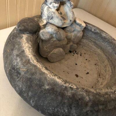 #218 Concrete Fountain Dish 