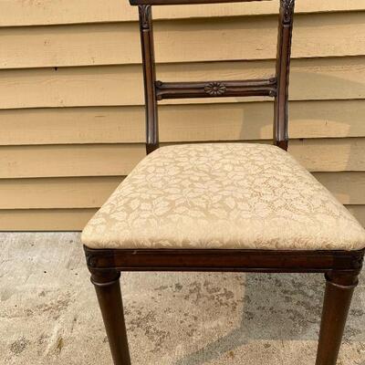 Single antique desk chair