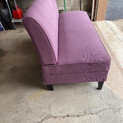 Linen loveseat