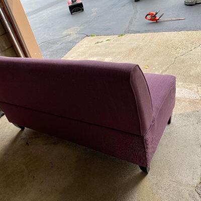Linen loveseat