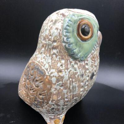  Lladro Owl figurine porcelain art green gray, big eyes, official piece with mark