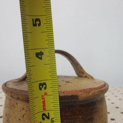 Lot 73 - Handmade Pottery Dish With Lid