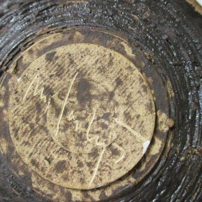 Lot 75 - Handmade Signed Potter Plate