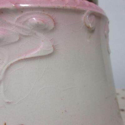 Lot 77 - Antique/Vintage Bridgwood Pottery England Biscuit Barrel 