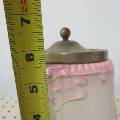 Lot 77 - Antique/Vintage Bridgwood Pottery England Biscuit Barrel 