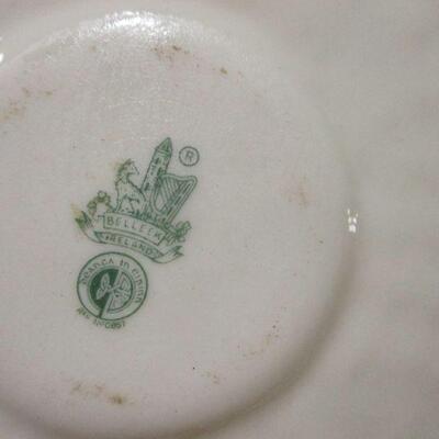 Lot 80 - Irish Belleek Shamrock Cup & Saucer 