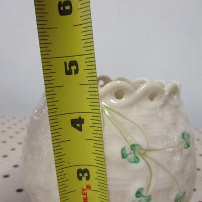 Lot 84 - Irish Belleek Shamrock Dish