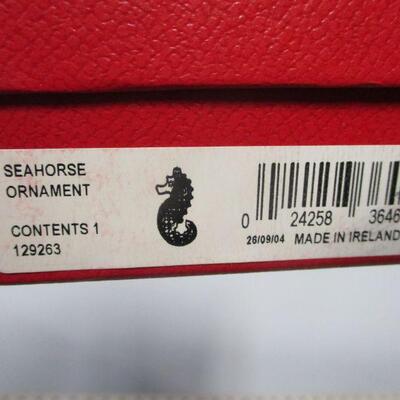Lot 91 - Waterford Crystal Seahorse Ornament 