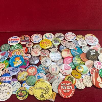 Shirt pin lot with funny phrases