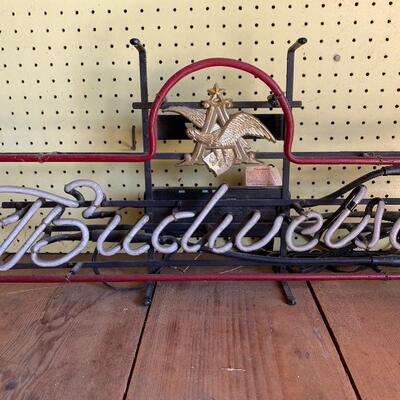 Budweiser beer neon light