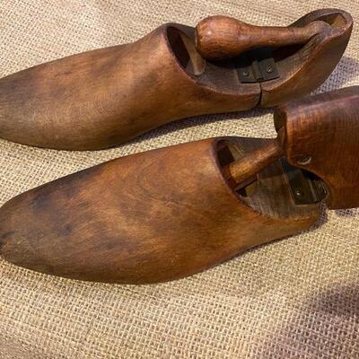 Antique wood shoe lasts