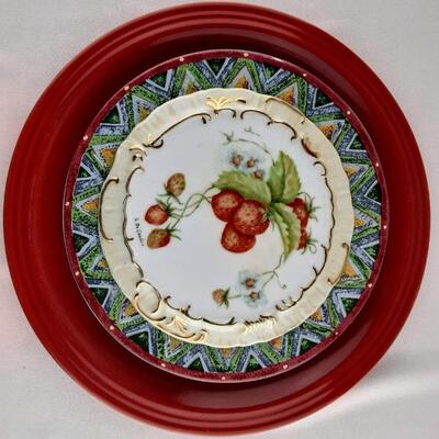 Strawberry Center Handcrafted Plates Decor