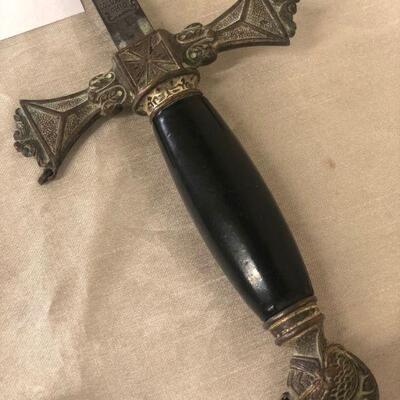 Lot 4 Antique Knight Mclilley & Co. Saber Sword w/ Scabbard