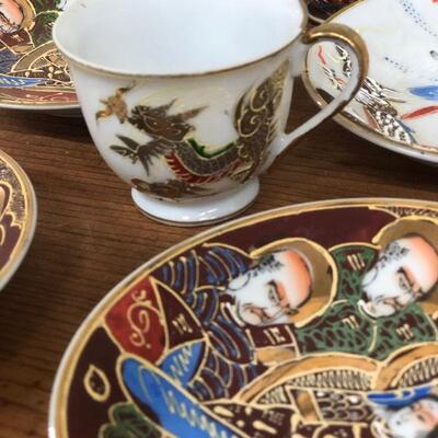 Lot 87 Hand Painted Japan Tea Pieces