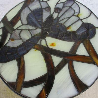 Lot 25 - Stained Glass Butterfly Stand 16