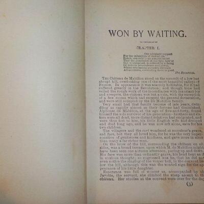 " Won by Waiting by Edna Lyall".