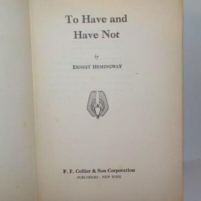 ' To Have and Have Not" by Earnest Hemmingway.