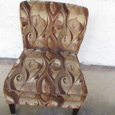 Lot 36 - Contemporary Straight Back Fabric Chair 