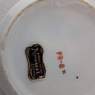 2 Norcrest Violet Coasters Pin Dish