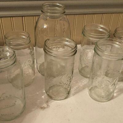 #232 mixed lot 1/2 Gall 6 Quarts Mason Jar Kerr 