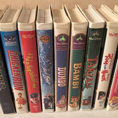 #236 DISNEY VHS Movies in Clamshell case 