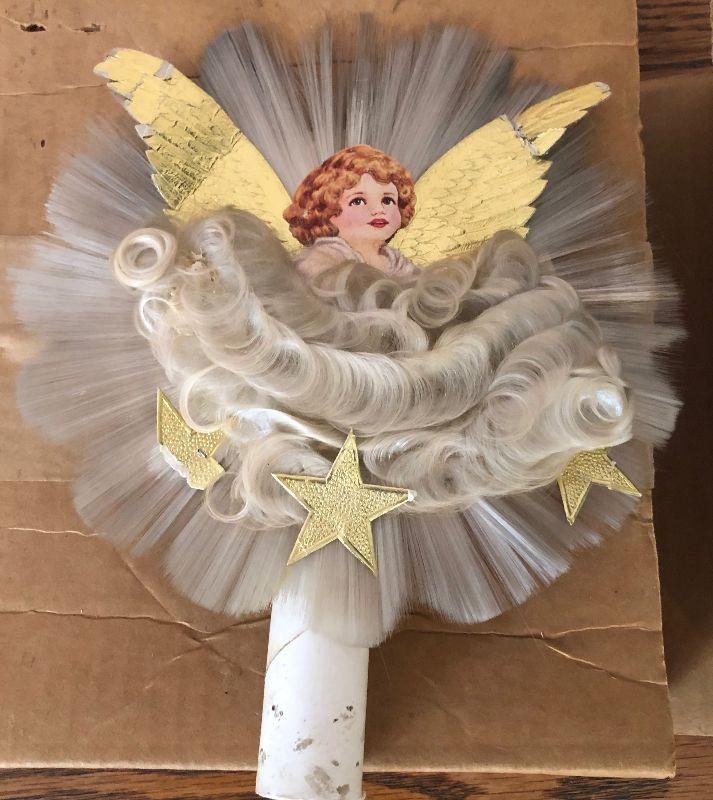 349 Angel Hair Tree Topper ANTIQUE Circa 1950's