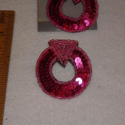 Vintage Hot Pink Disco Post Earrings - Perfect for your Halloween Party! 