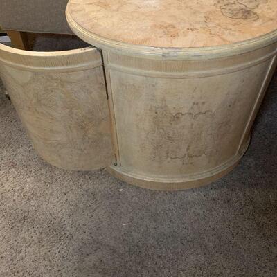 Oval End Table / Storage Unit