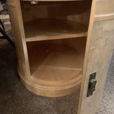 Oval End Table / Storage Unit