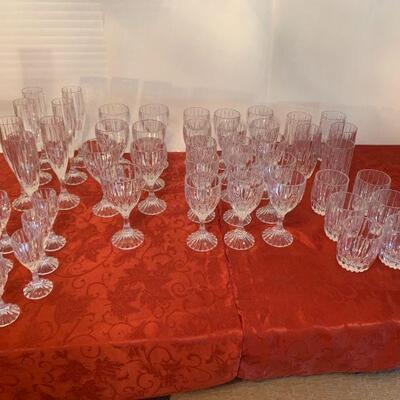 Etched Set of Clear Glassware