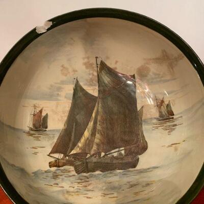 Antique royal doulton ship bowl 