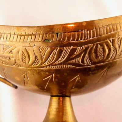 Pakistan Brass Lamp Candleholder