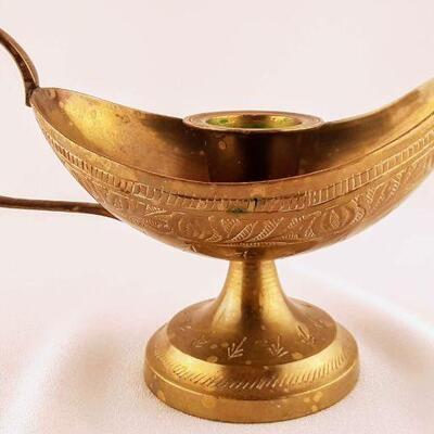 Pakistan Brass Lamp Candleholder
