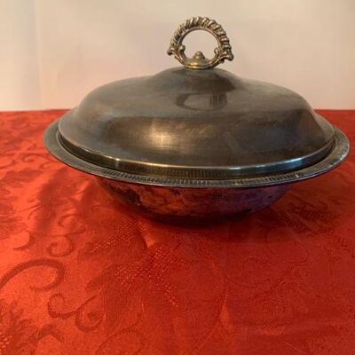 International Silver Co Serving Dish with Lid 