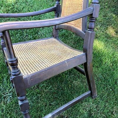 G8: Antique Caned Parlor Chair
